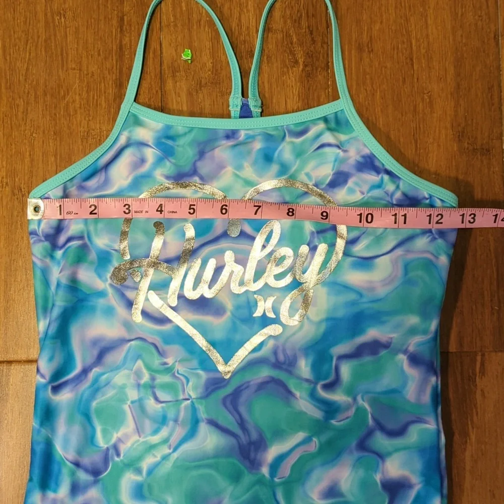 Hurley Girls One Piece Tie-Dye Swim Suit Size 10/12